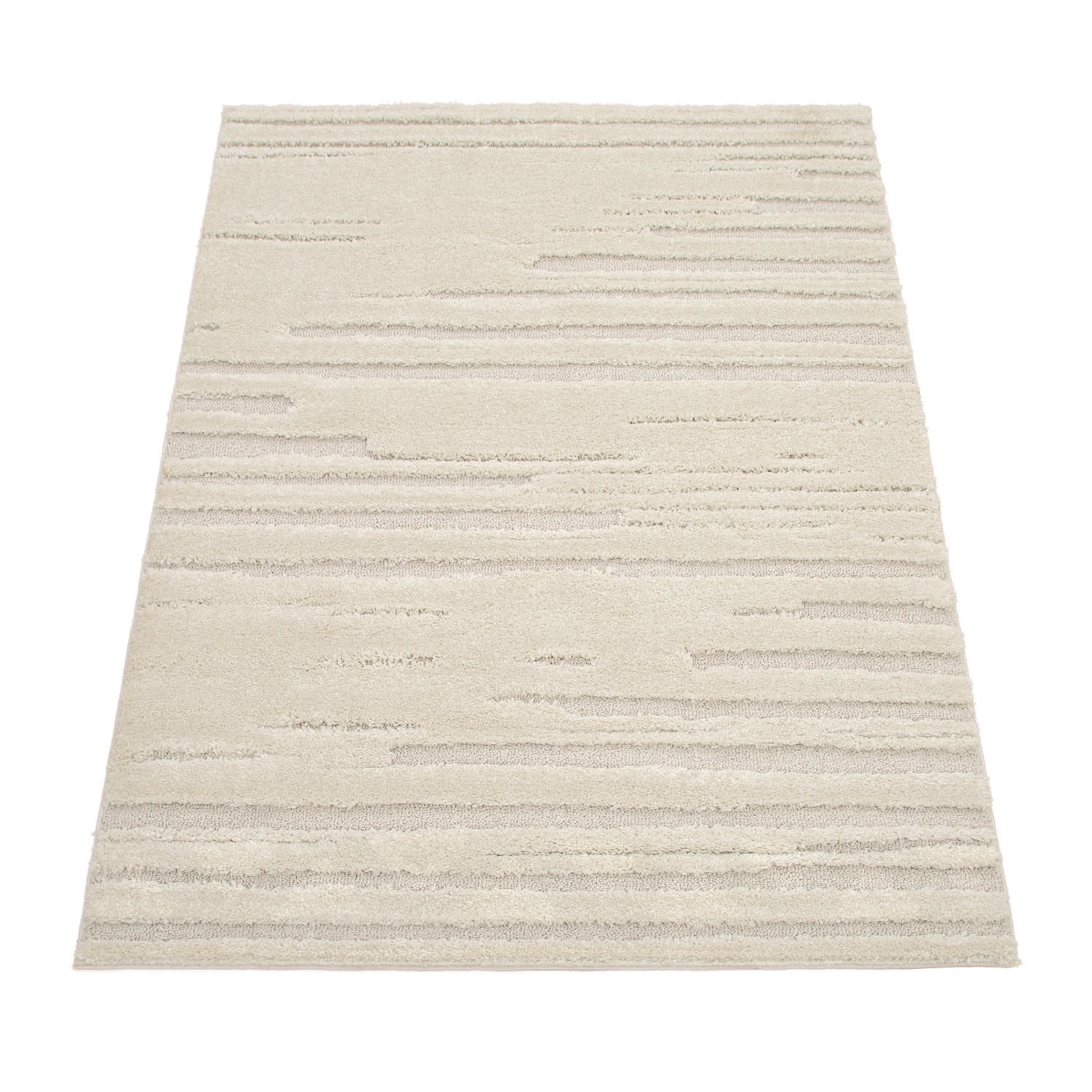 Paco Home Hochflorteppich Creme 80x150 cm