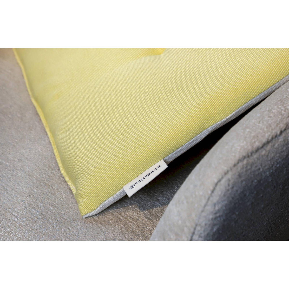 SITZKISSEN DOVE CHAIRPAD - Gelb, Textil (40/40/2cm) - Tom Tailor