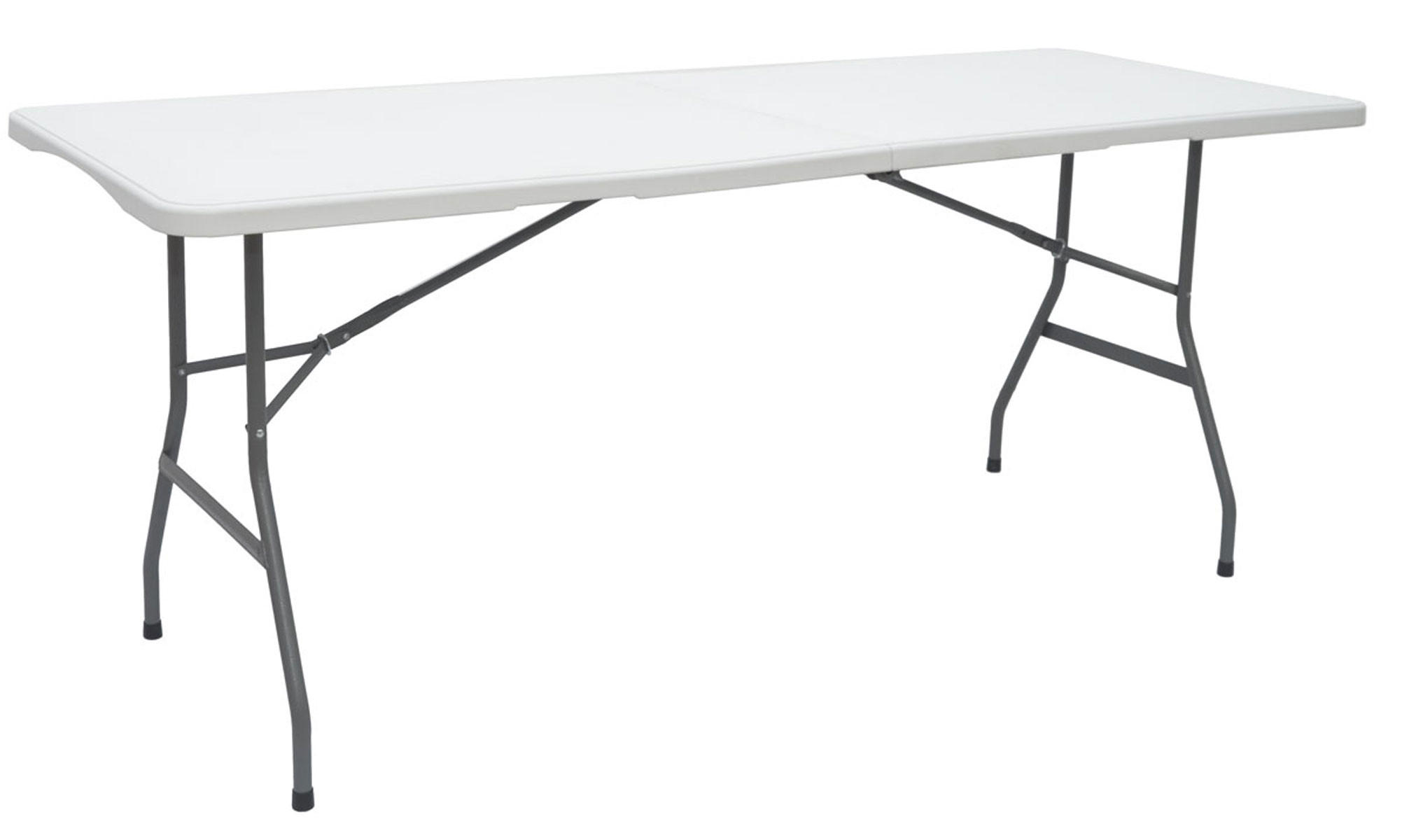 GARTENTISCH für 6 Personen, 180/70cm, Weiß - Weiß, Kunststoff - Amanka