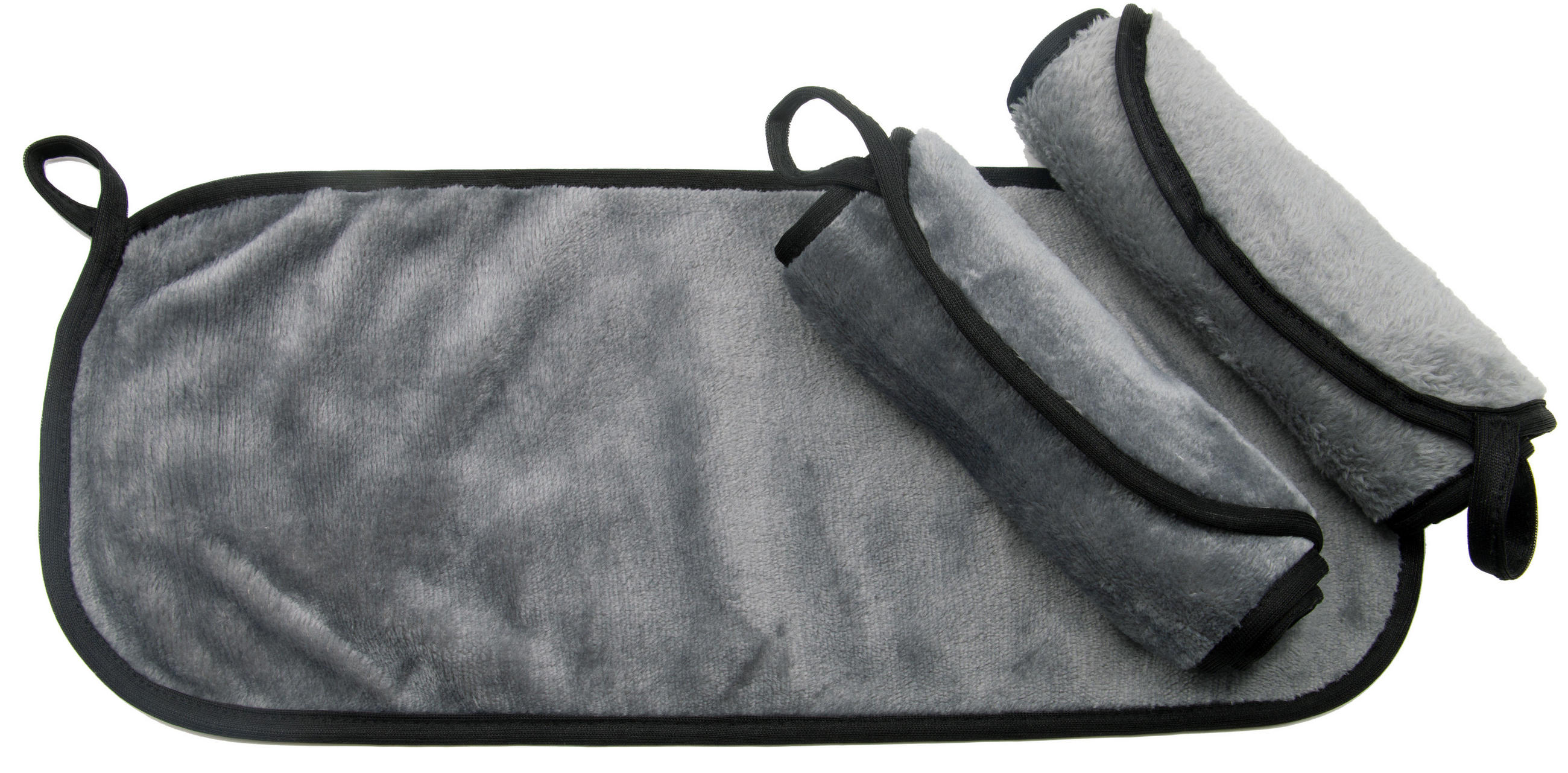 Zollner24 Abschminktücher, Anthrazit 18x40 cm