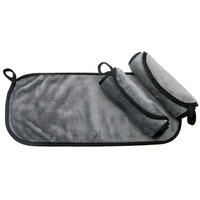 ABSCHMINKTÜCHER, 3er-Set, 40x18 cm, 80% Polyester, 20% Polyamid, Grau - Anthrazit, Textil (18/40cm) - Zollner24