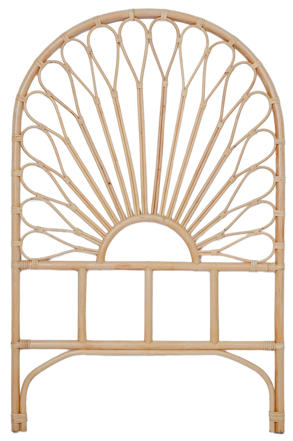 BETTKOPFTEILRUND Braun 90 x 4 x 141 (cm) - Braun, Holz (90/141/3.8cm) - Nordlys