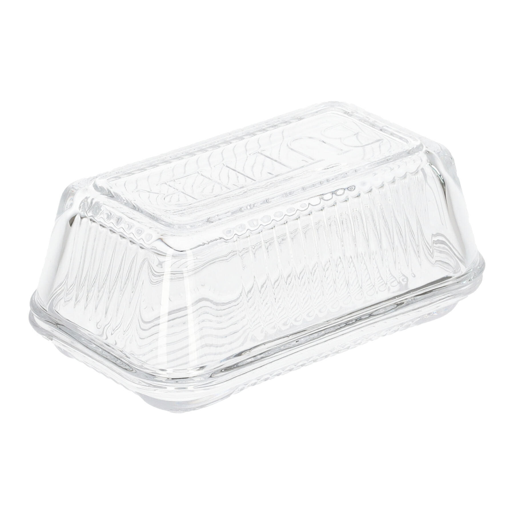BUTTERDOSE Sier 17/10 cm - Transparent, Glas (10/8/17cm) - Homla