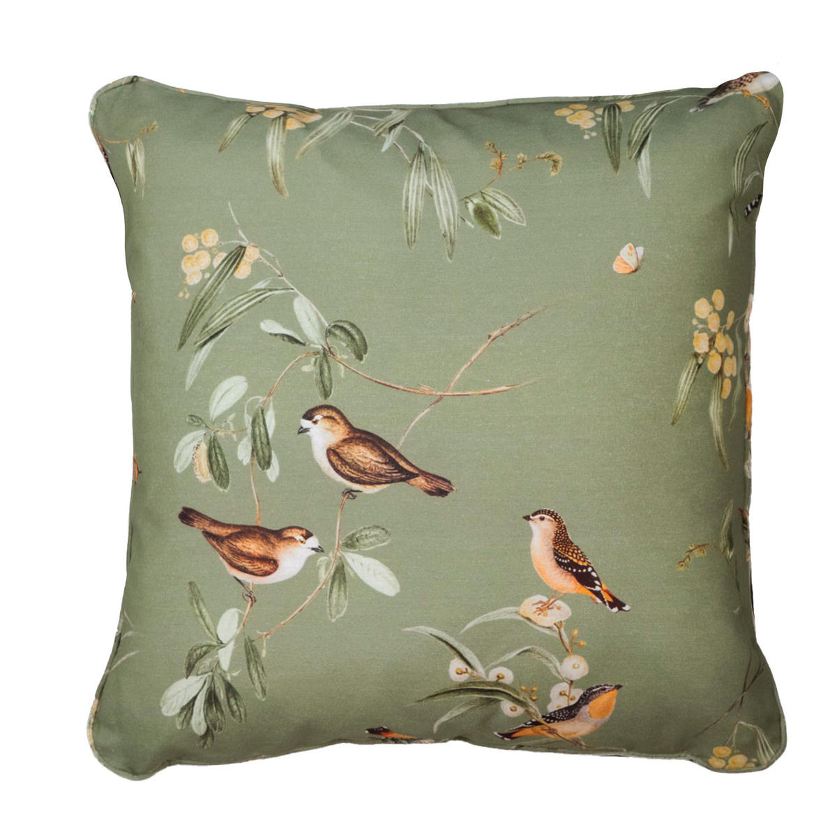 DEKORATIONSKISSEN Aria - Grün - 50/50/10 cm - 4er-Set - Grün, Textil (50/50cm) - Madison