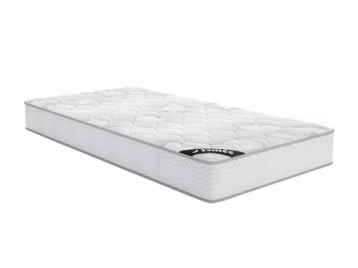 STANDARDMATRATZE - 1 Person - Stoff - Weiß - - Weiß, Textil (90/190cm) - Vente-Unique