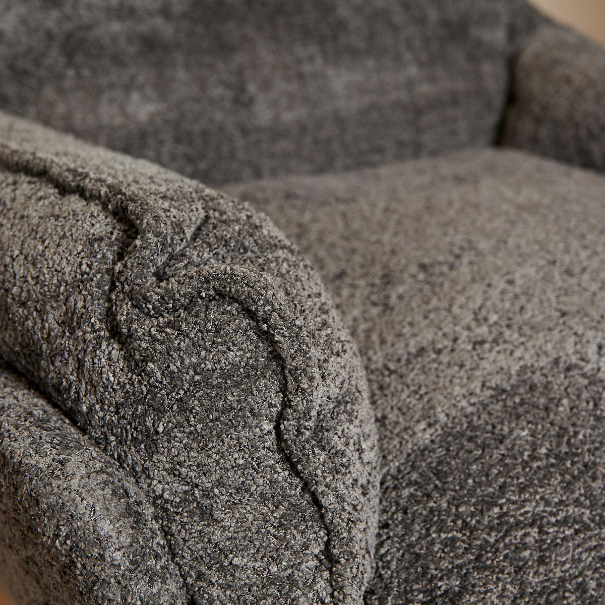 SESSEL Vera Grau 83/115/59 cm - Dunkelgrau, Textil (115/59/83cm) - Starfurn