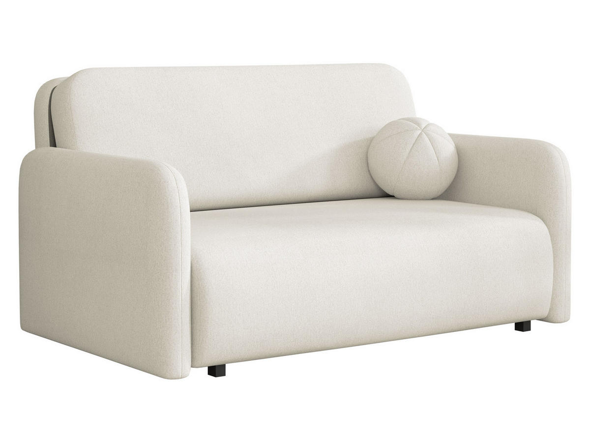 SCHLAFSOFA Viva Sun III - Creme/Schwarz, Holz/Textil (150/85/103cm) - MIRJAN24