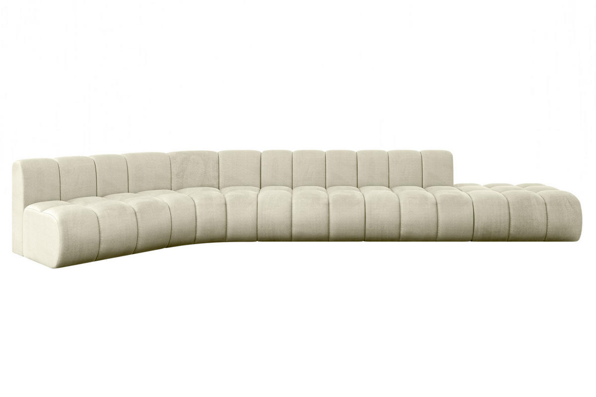 ECKSOFA modulares Sofa Brilo-L2 - 471x174x70 cm Beige - Beige, Holzwerkstoff/Textil (471/174cm) - ALTDECOR