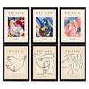 POSTER Set Mit 6 Illustrationen Von Pablo Picasso Skizzen A3 Schwarzer Rahmen - Schwarz, Papier (29/3cm) - Nacnic