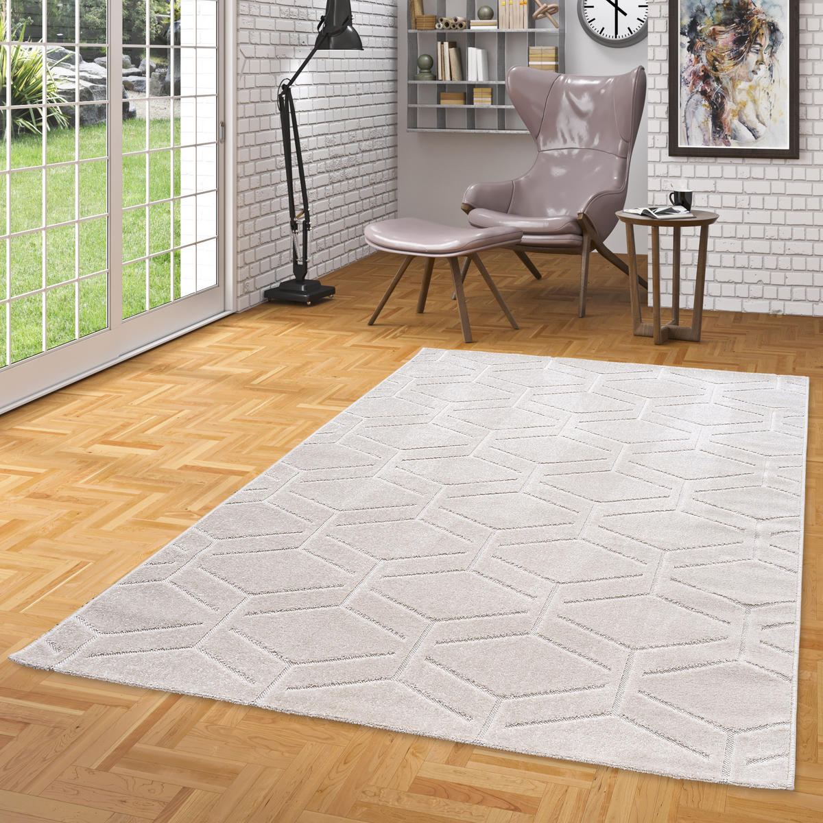 IN & OUTDOOR TEPPICH FLACHGEWEBE CLASSY - Naturfarben, Textil (200/290cm) - Pergamon