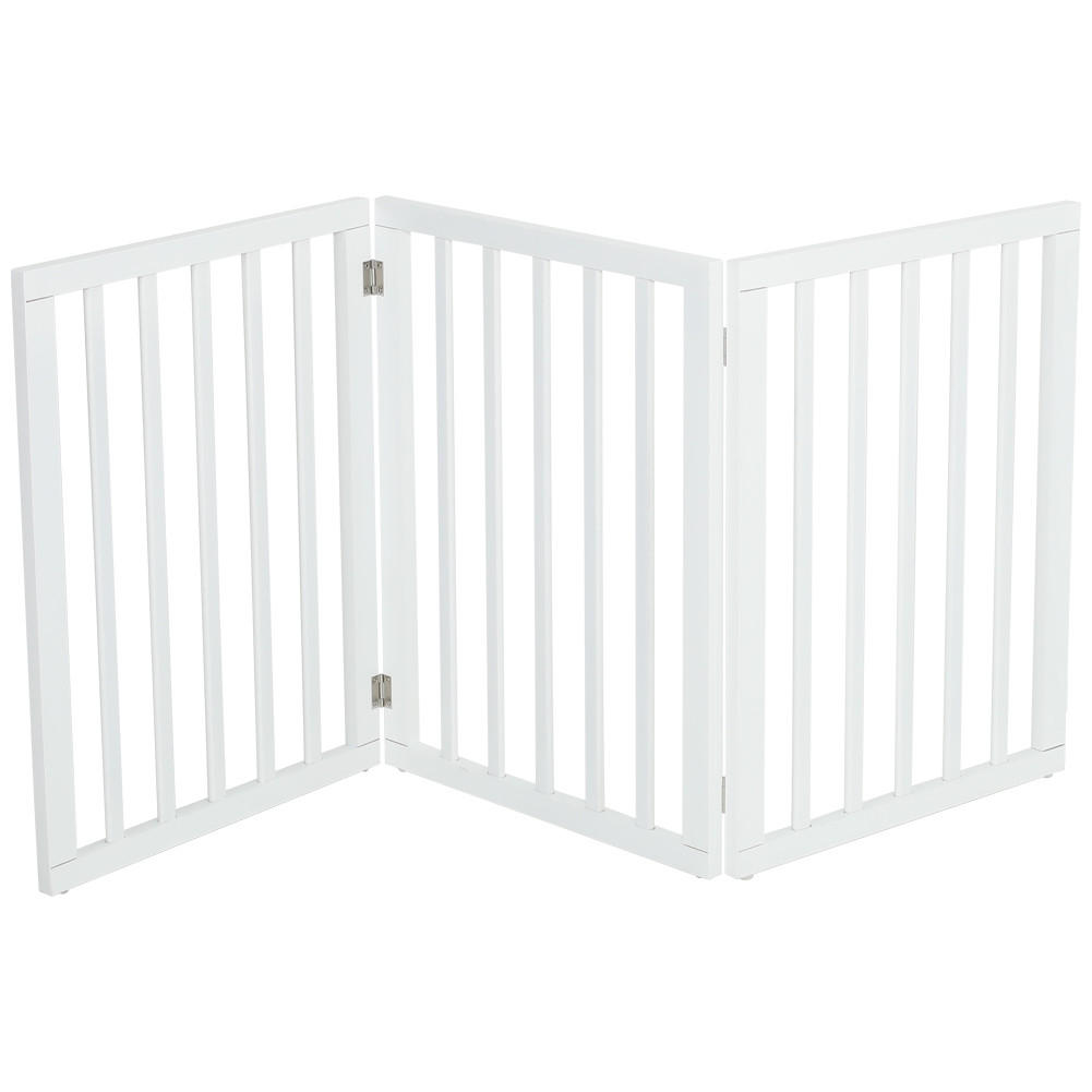 SCHUTZGITTER 3-Paneele Faltbar Freistehend MDF Weiß - Weiß, Holzwerkstoff (139/1.8cm) - Livingandhome