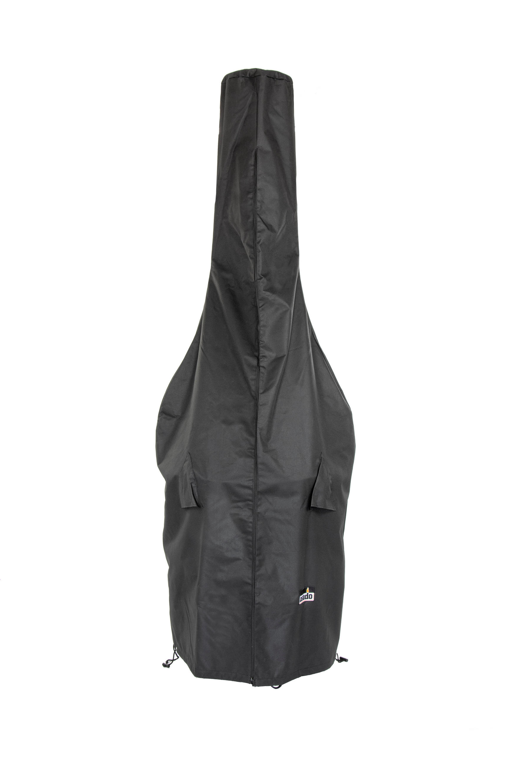 SCHUTZHÜLLE Gartenkamin Schwarz, Ø 72 cm, Höhe 226–230 cm - Schwarz, Kunststoff (80/175/120cm) - Asado