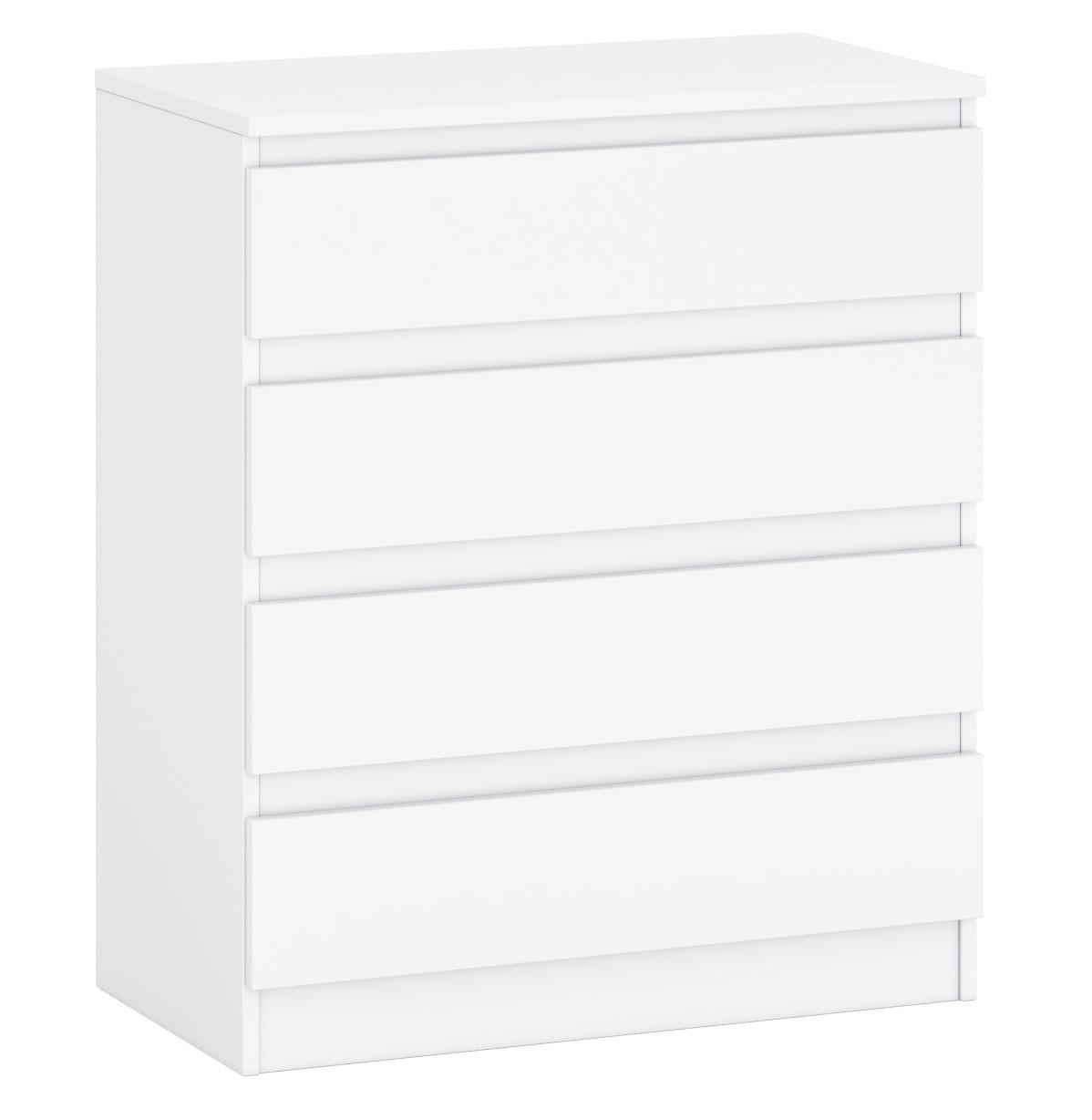 KOMMODE A3b weiß 72 / 37 / 85 cm - Weiß, Holz/Holzwerkstoff (72/85/37cm) - Feldmann-Wohnen