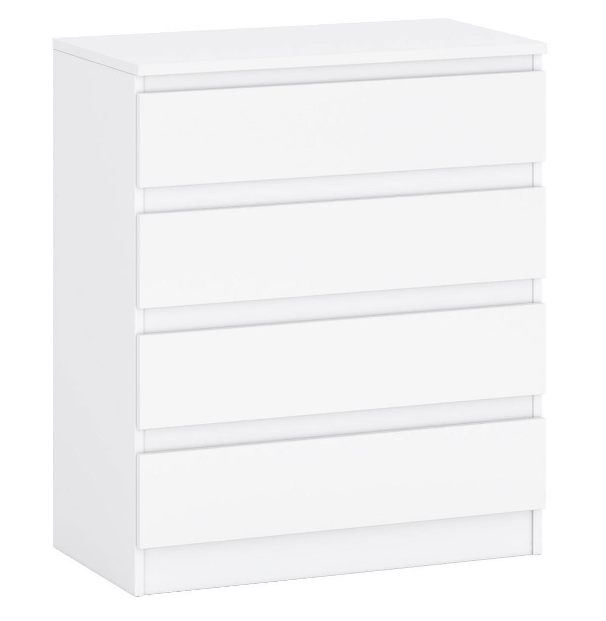 KOMMODE A3b weiß 72 / 37 / 85 cm - Weiß, Holz/Holzwerkstoff (72/85/37cm) - Feldmann-Wohnen