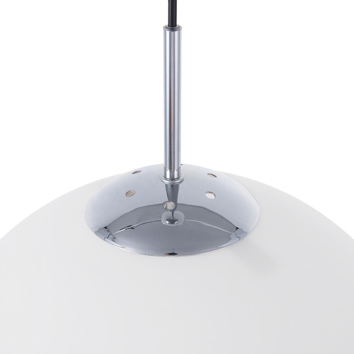 HÄNGELEUCHTE Barrow 27/27/141 cm - Weiß, Glas (27/27/141cm) - Beliani