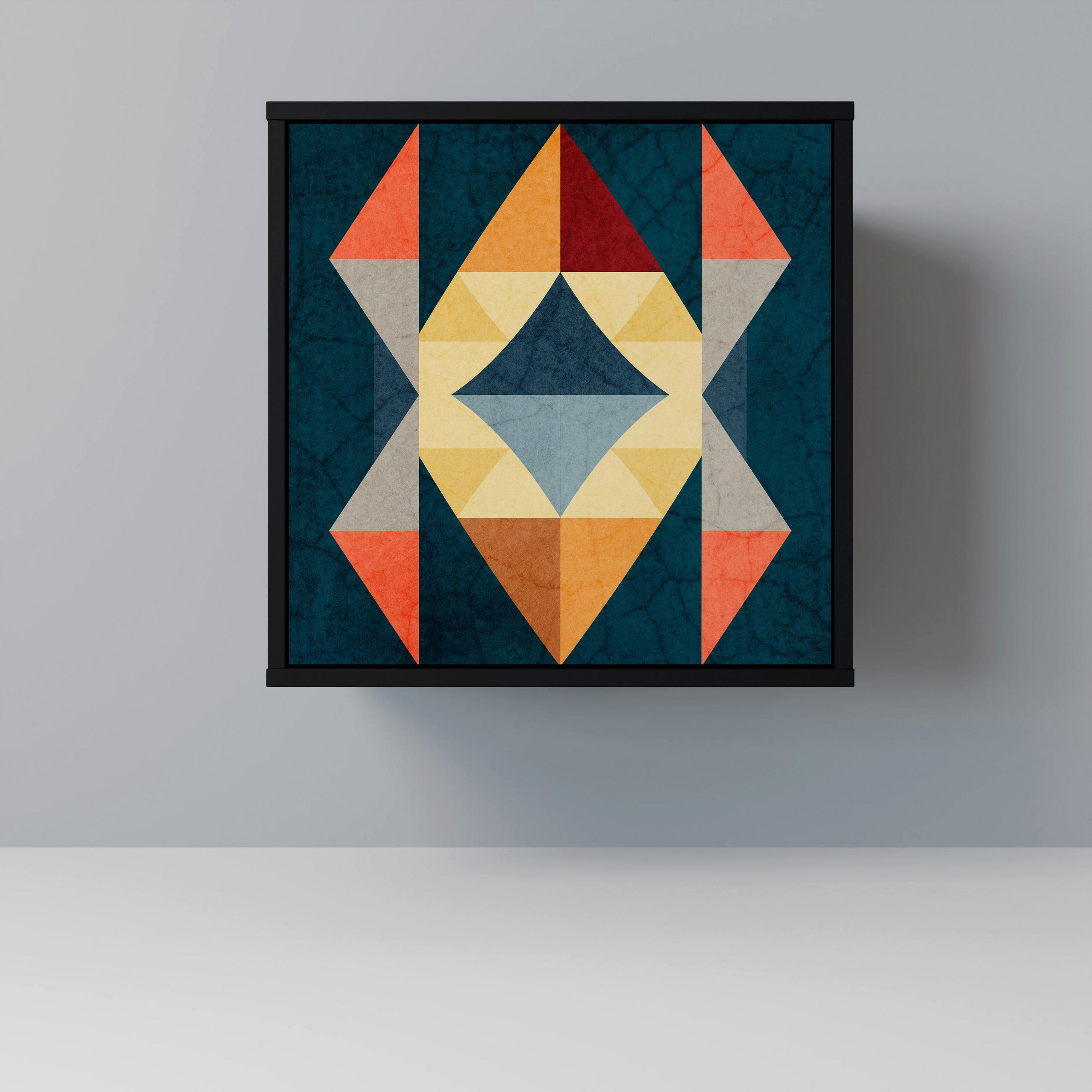 SpaceRebels Sideboard Schwarz 57.5x57.5x42 cm