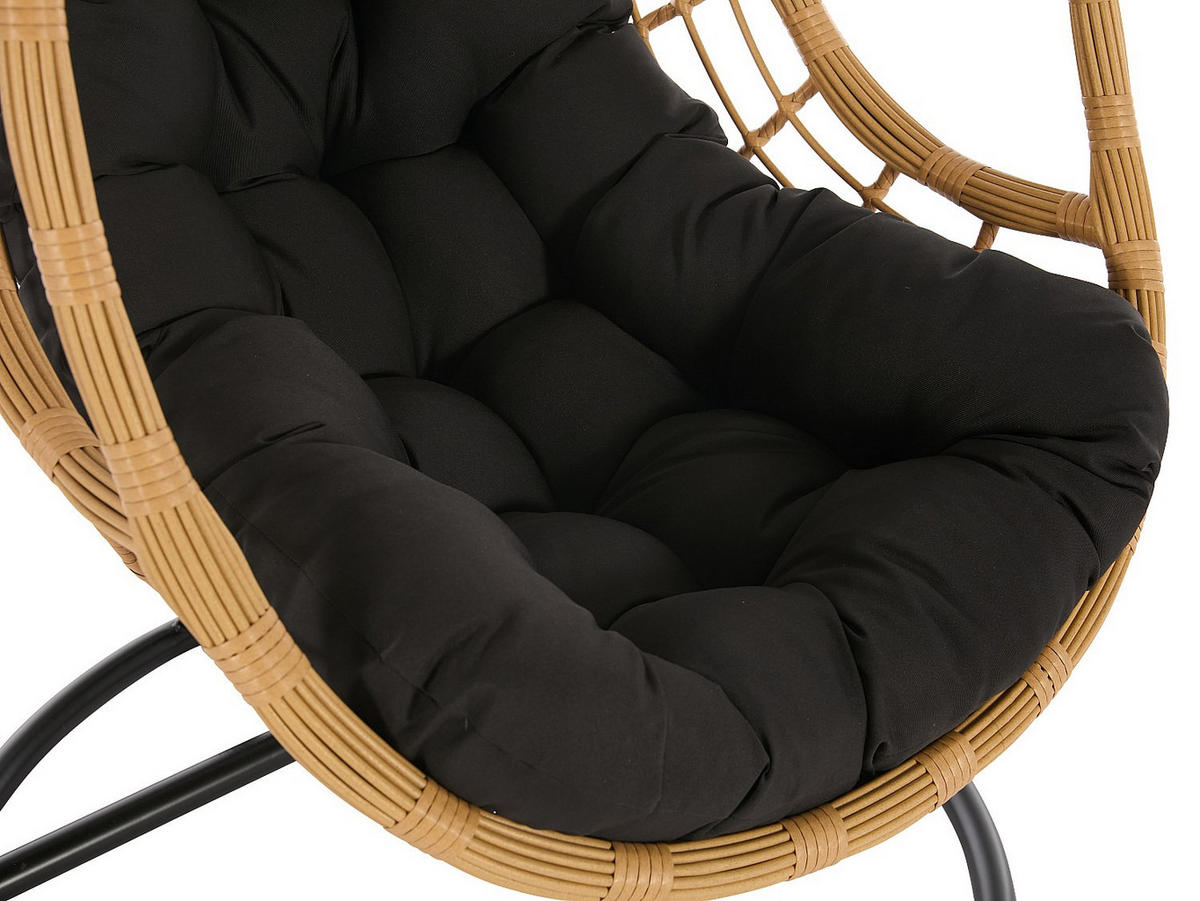 HÄNGESESSEL - 1 Person - Harz - Naturfarben Hell - - Naturfarben, Kunststoff (105/195/105cm) - Vente-Unique