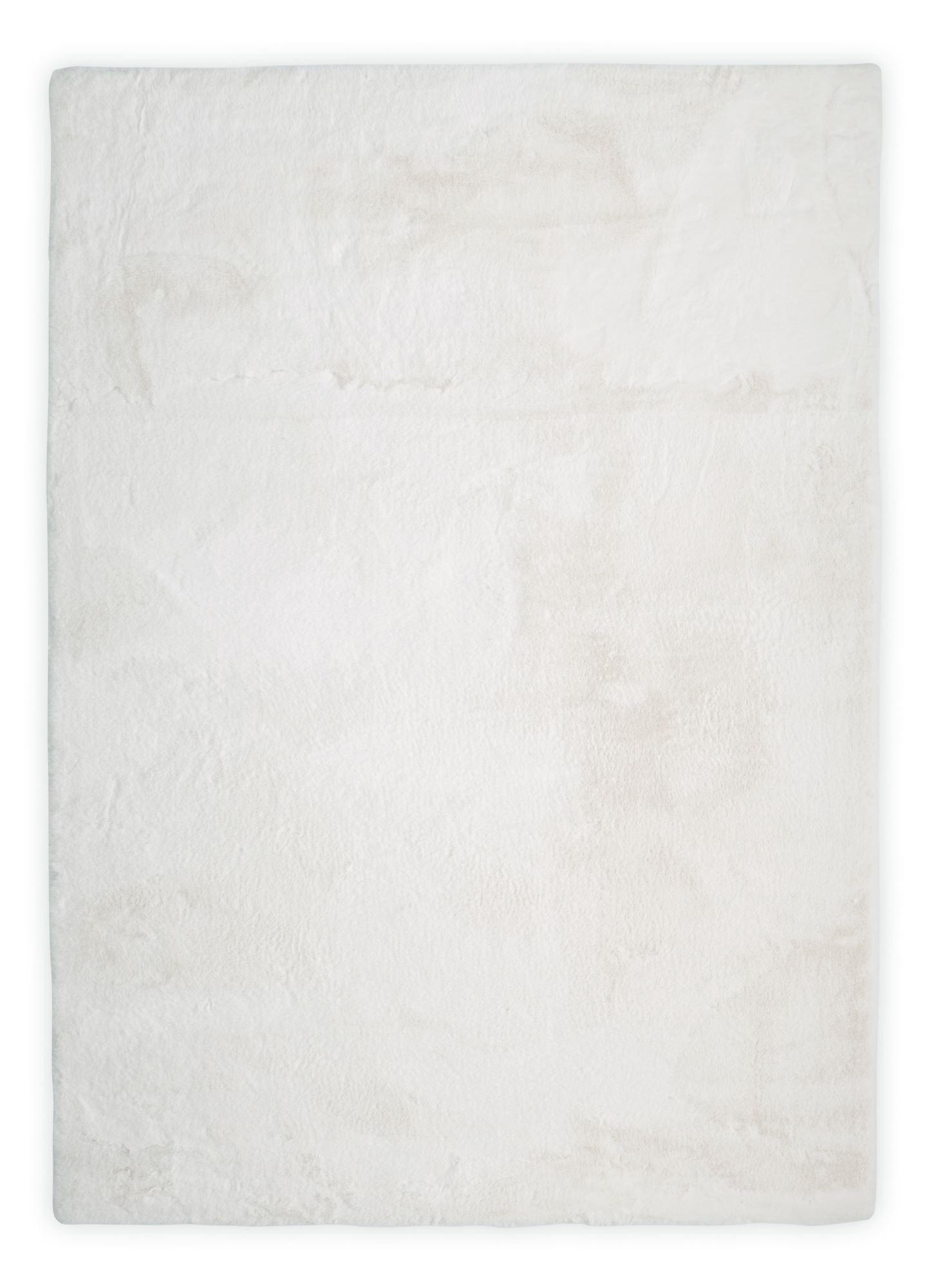 KUNSTFELLTEPPICH Chiara 60x135 cm - Weiß, Textil (60/135cm) - Gino Falcone