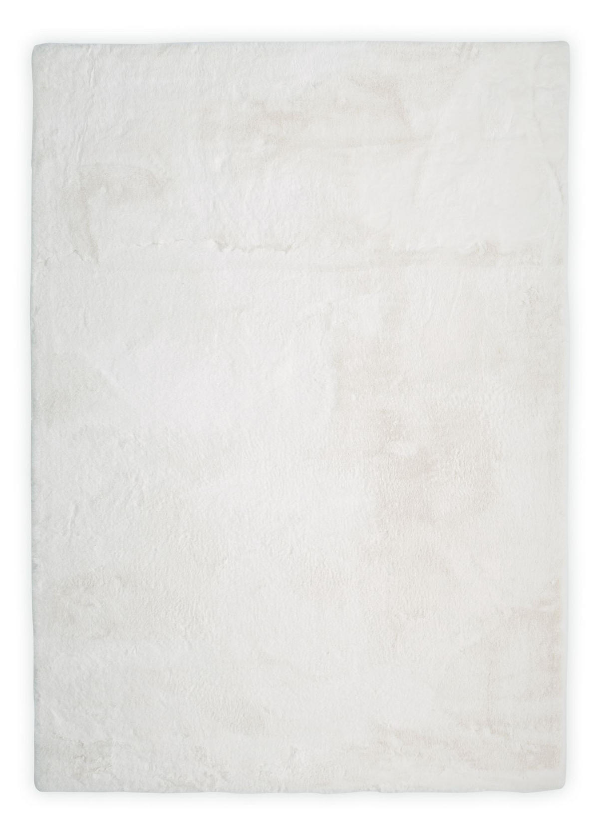 KUNSTFELLTEPPICH Chiara 60x135 cm - Weiß, Textil (60/135cm) - Gino Falcone