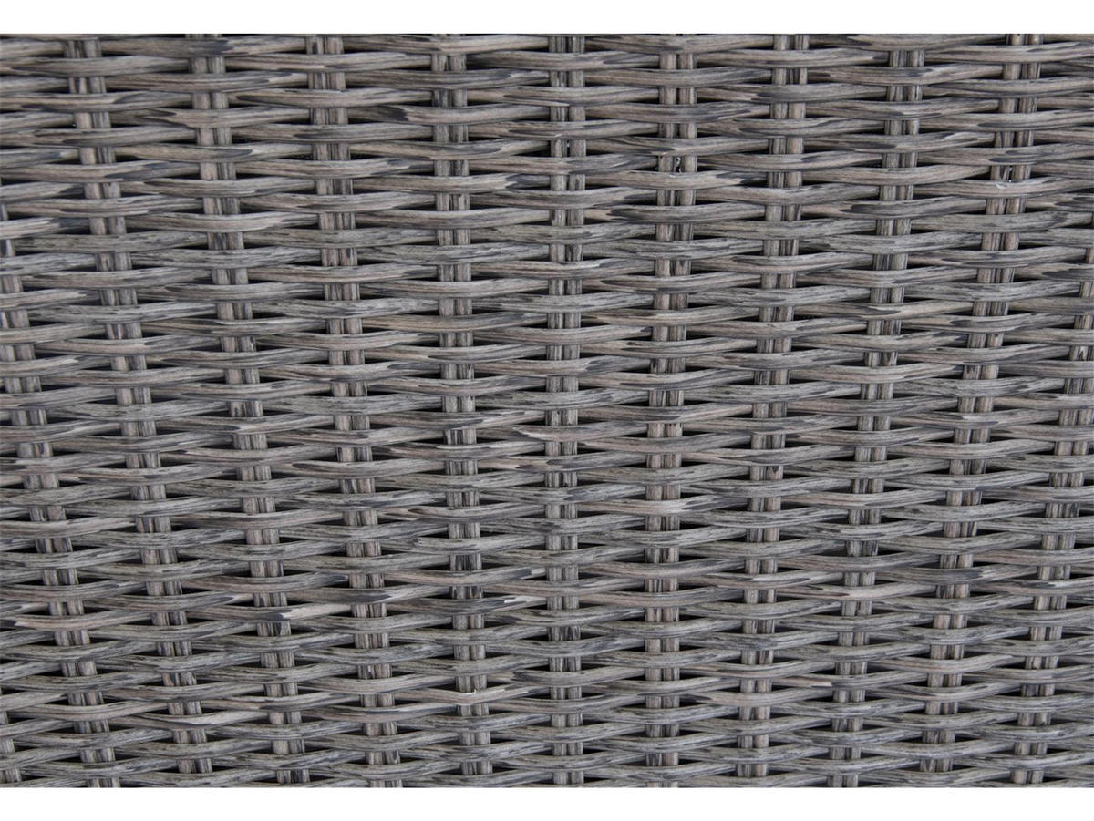 GARTEN-SITZGRUPPE Montecristo Anthrazit Polyrattan für 4 Personen - Grau, Kunststoff - bellavista - Home & Garden