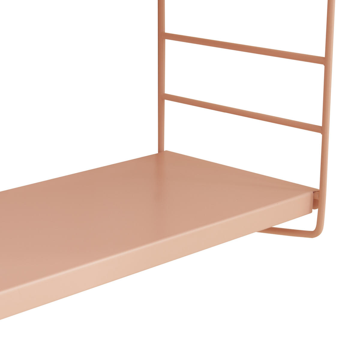 SADA NÁSTĚNNÝCH POLIČEK 2 KS Strängnäs - béžová, kov (60/50/15cm) - [en.casa]