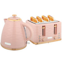 WASSERKOCHER-TOASTER SET 7 Bräunungsstufen Rosa - Pink, Kunststoff (19.5/23.2/24.1cm) - Rolipo