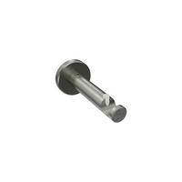 TRÄGER FÜR GARDINENSTANGEN 16 mm Ø, Medium 1-läufig, Edelstahl-Optik - Edelstahlfarben, Metall (9.3/4/4cm) - INTERDECO