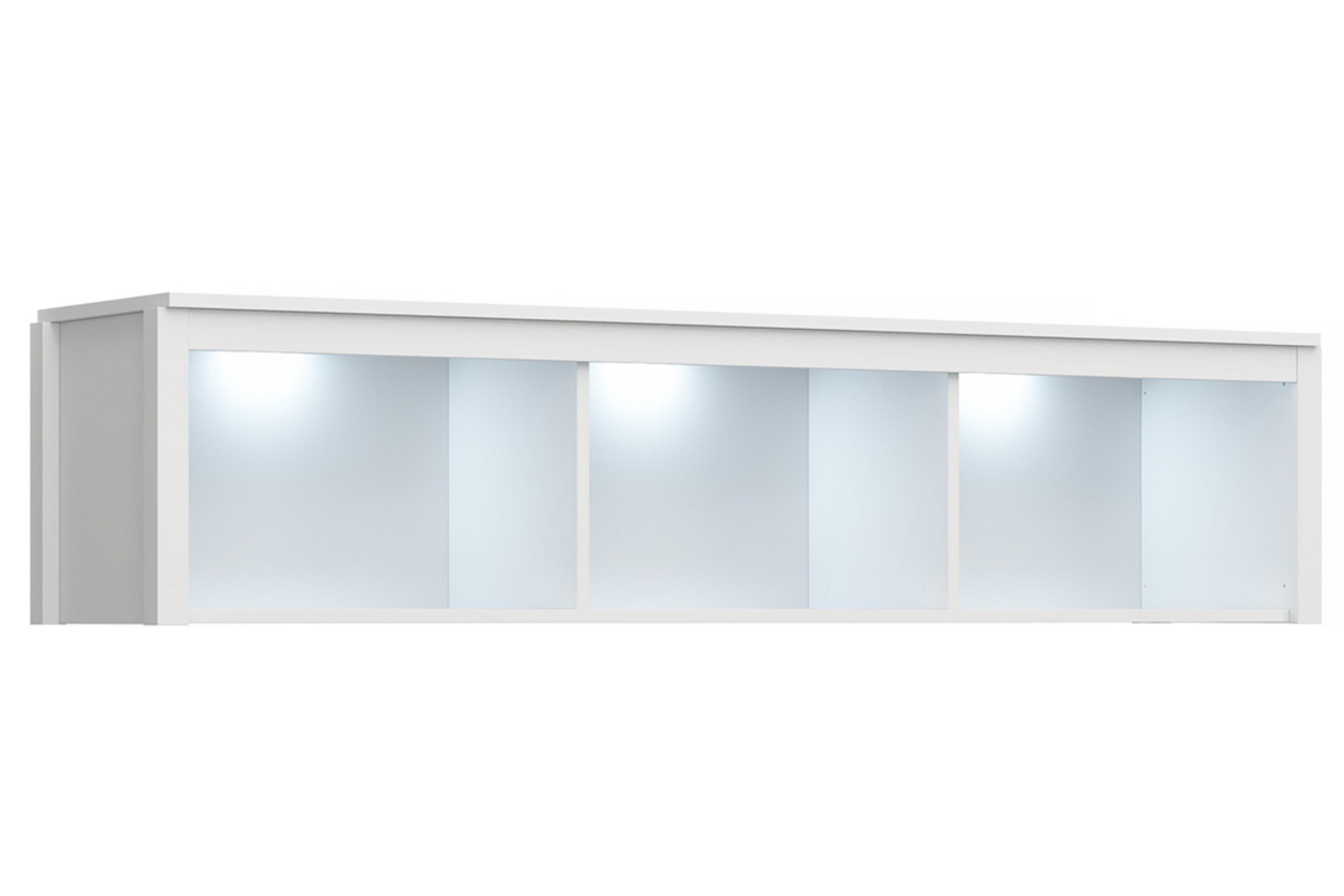 WANDREGAL FARGE passt zu jedem Stil, weiß - Weiß, Holz (158/37/37cm) - KONSIMO®