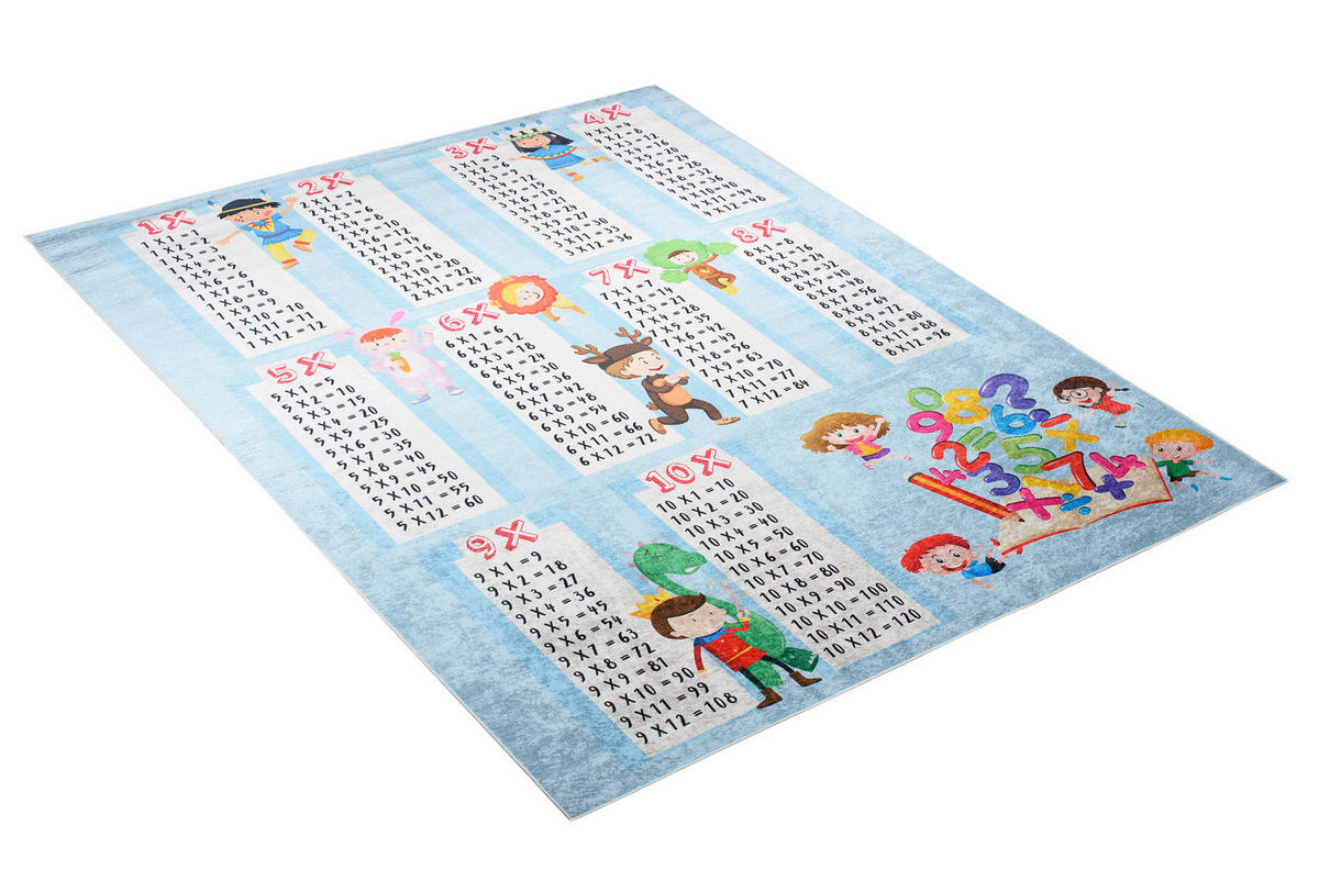 TEPPICH EMMA Blau 80/150 cm - Blau, Kunststoff (80/150cm) - Tapiso