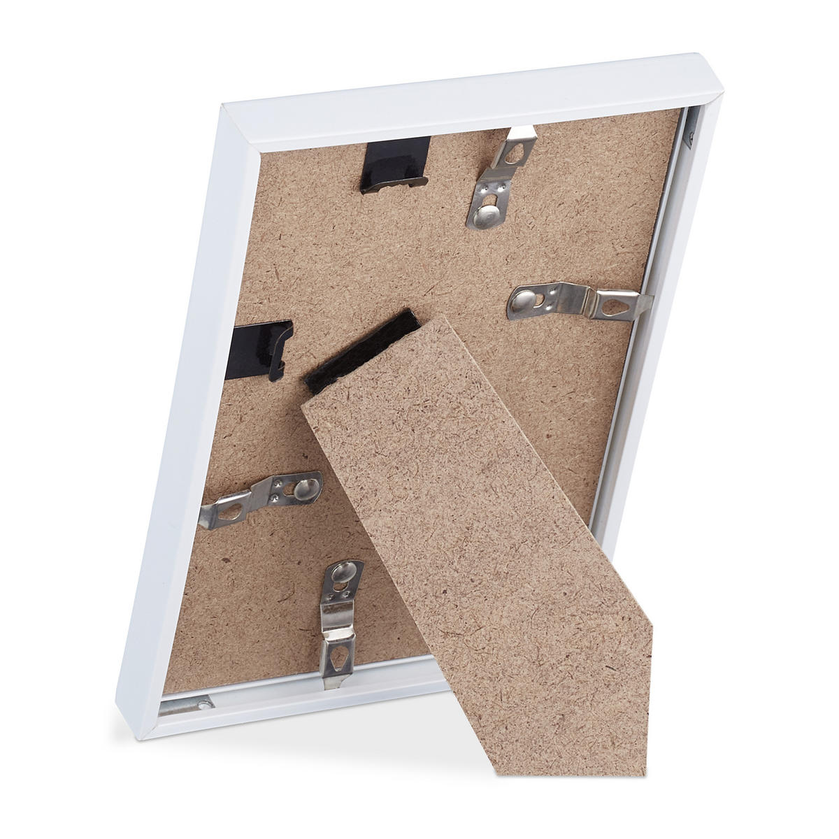 BILDERRAHMEN - Weiß, Glas/Holzwerkstoff (11/16/2cm) - Relaxdays