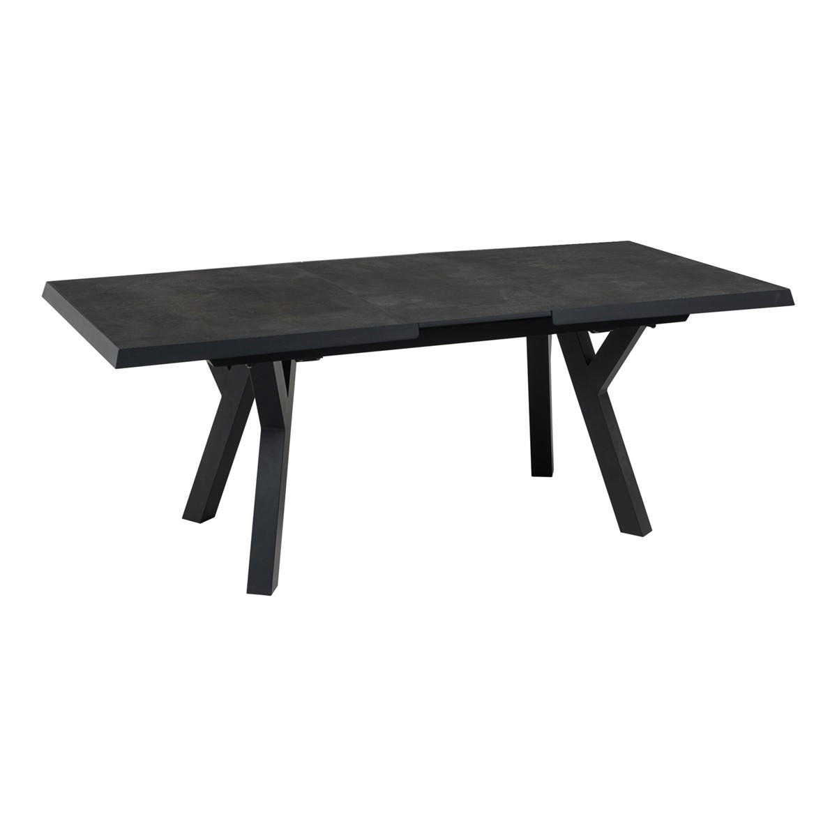 GARTENTISCH Murcia - Grau - 163/203/93/74 cm - Grau, Metall (163/93/74cm) - Lesli Living