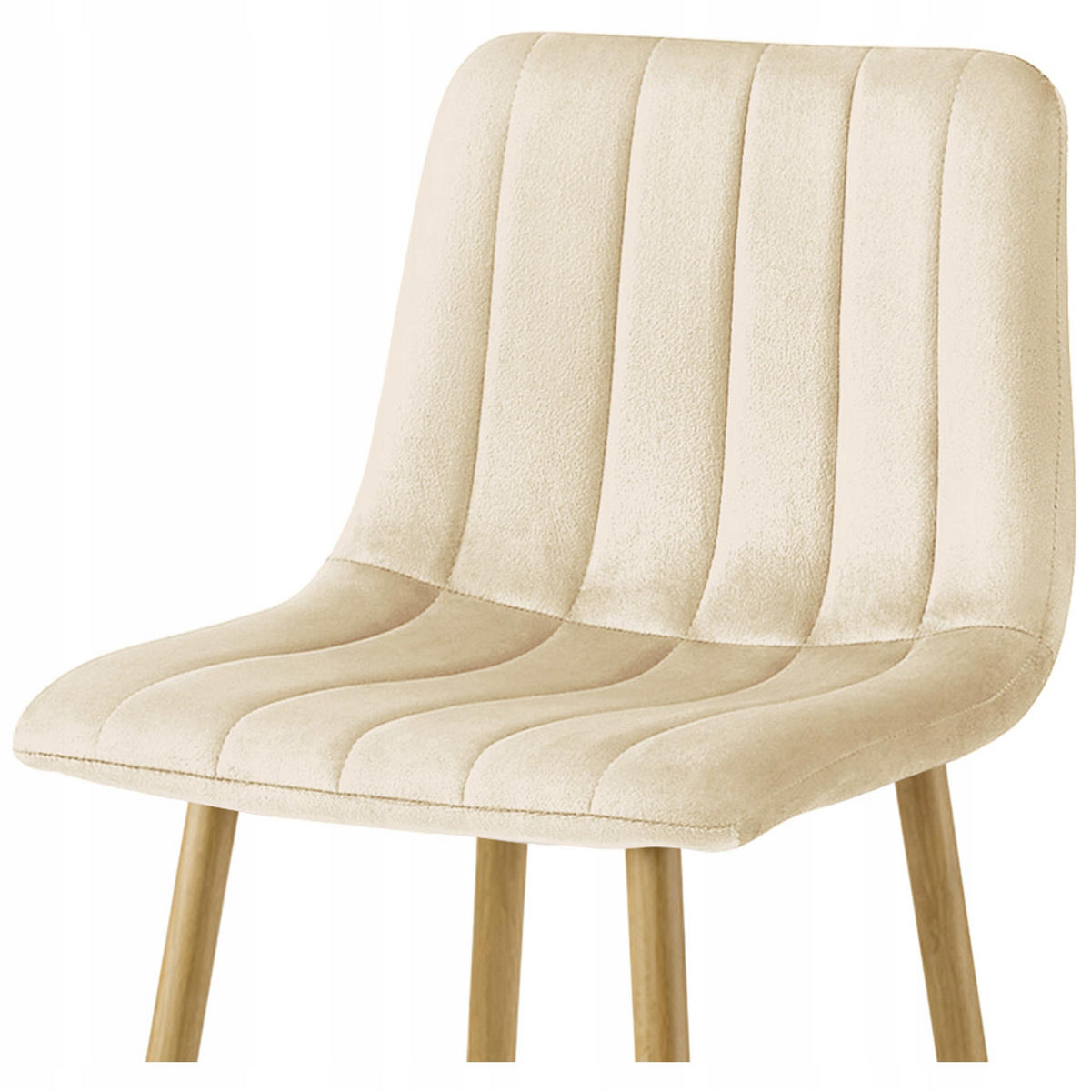 BARHOCKER Beige 43x49 cm POZZA Ergonomisches Sitzkissen - Beige, Metall (43/56/49cm)