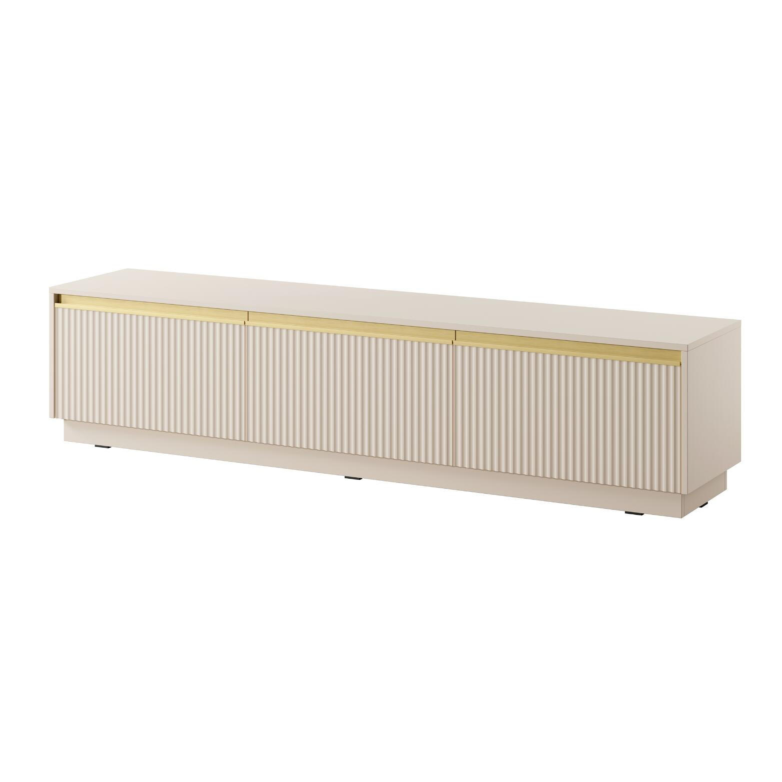 Furnlux Tv-Lowboard Beige, Gold 180x42x39 cm