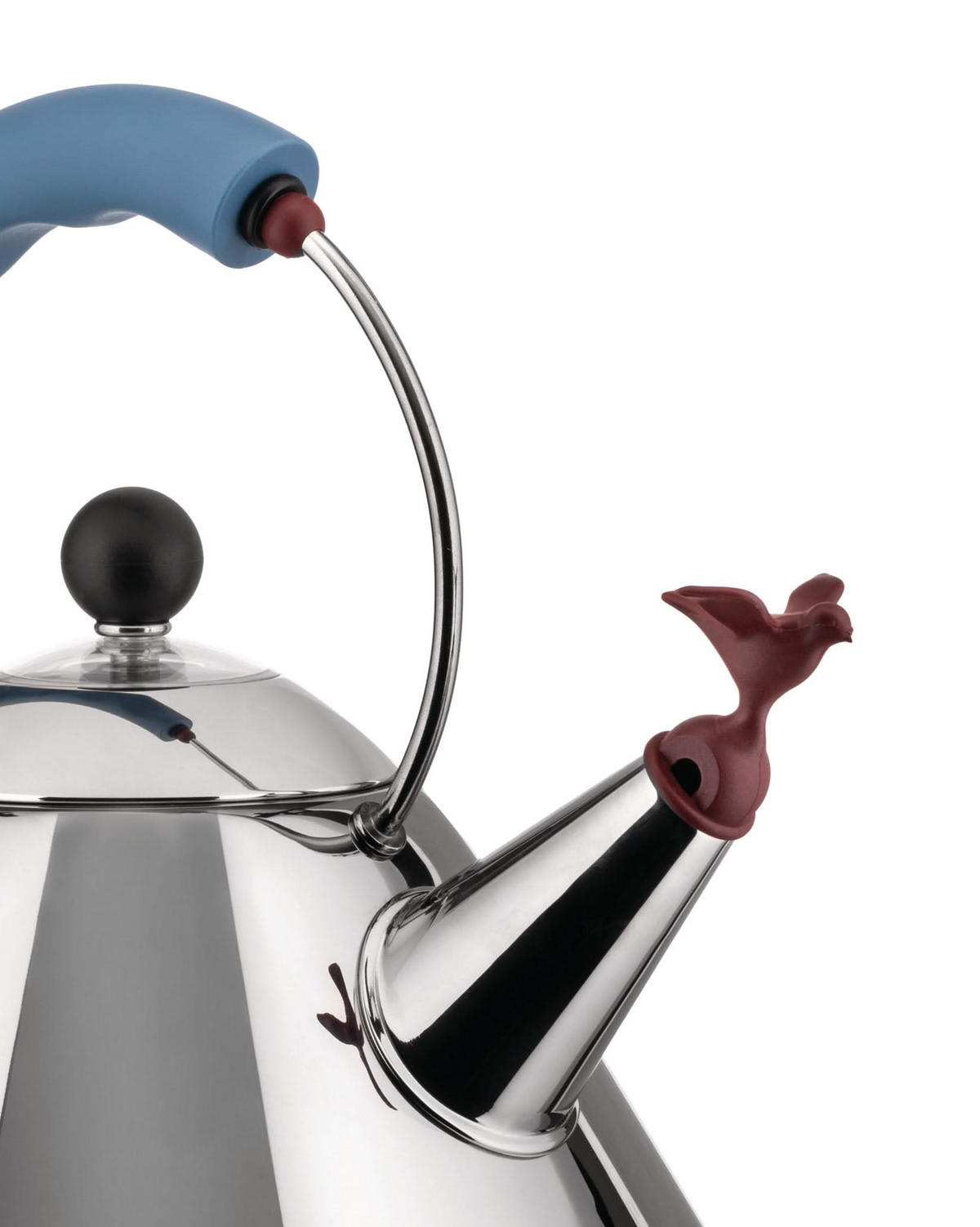 WASSERKESSEL Wasserkocher - 9093 - Blau - 2 Liter - von Micheal Graves - Blau, Metall (22cm) - Alessi