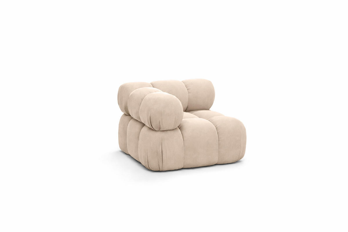 ECKMODUL, Für Modulares System, Stoff Salvador, Beige, Selia - Beige, Holz (95/70/95cm) - Kaiser Möbel