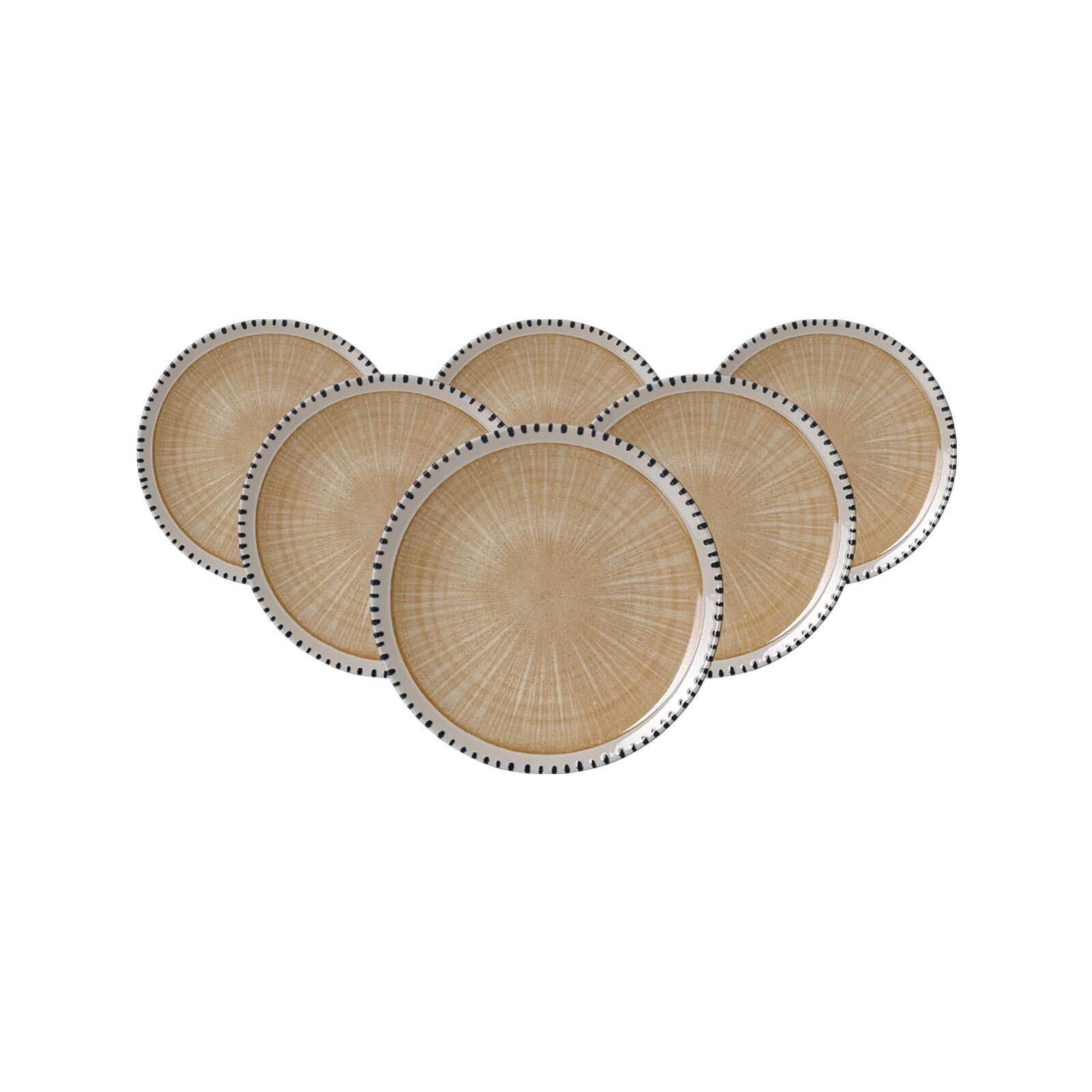 DESSERTTELLER Natura Creme ø 20,5 cm 6er Set - Creme, Keramik (20.5cm) - Ritzenhoff Breker