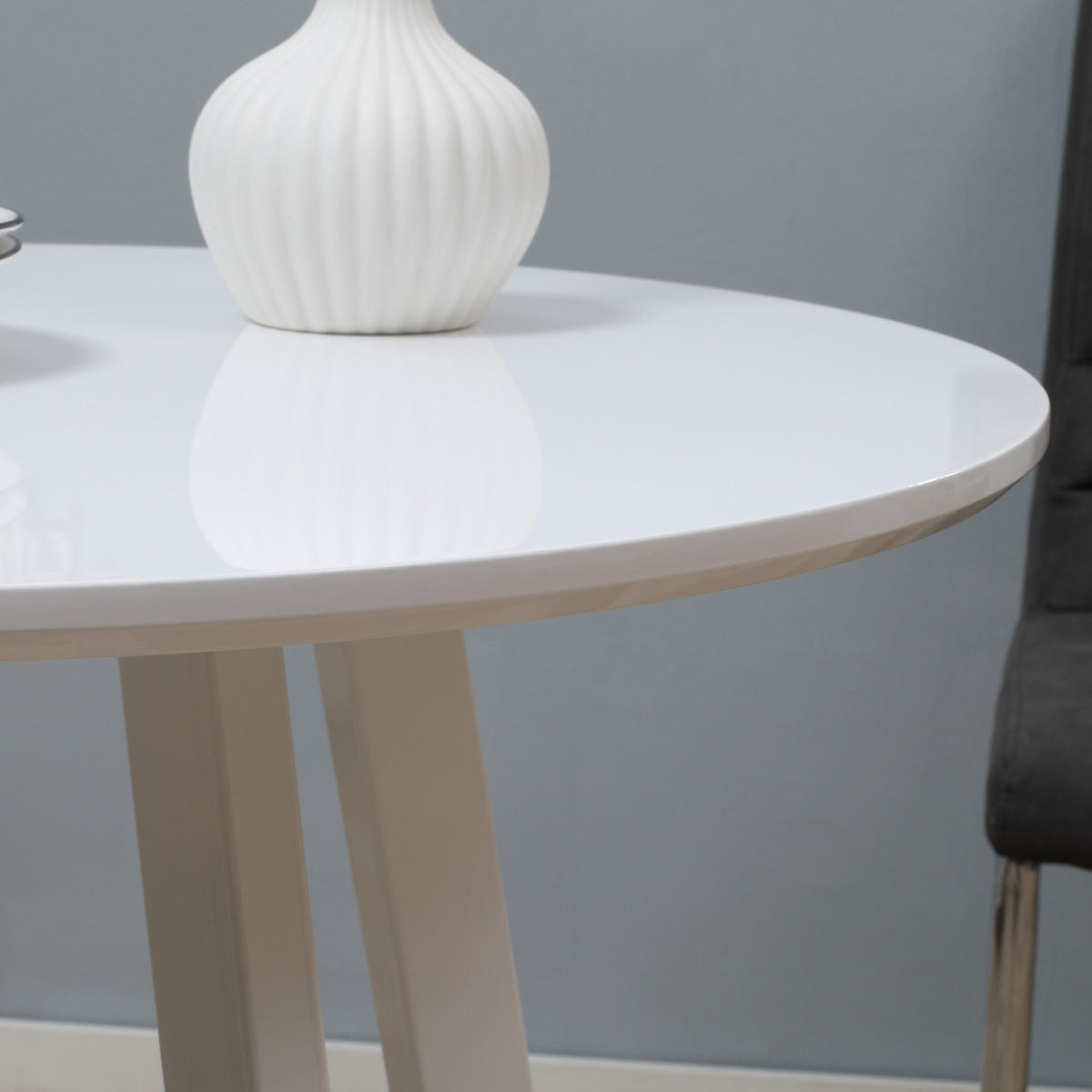 ESSTISCH, MDF, Metall, Weiß - Weiß, Kunststoff (72/72/75cm) - HOMCOM