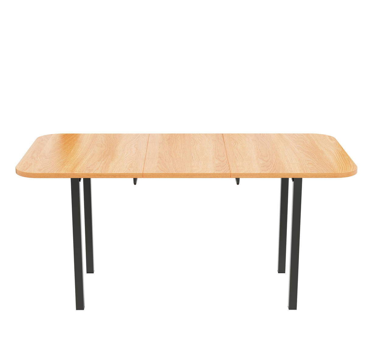 ESSTISCH 120/160 cm in Eichefarben aus MDF, ausziehbar mit Legierungsgestell - Eichefarben, Holzwerkstoff (160/80/75cm) - Flora Grace