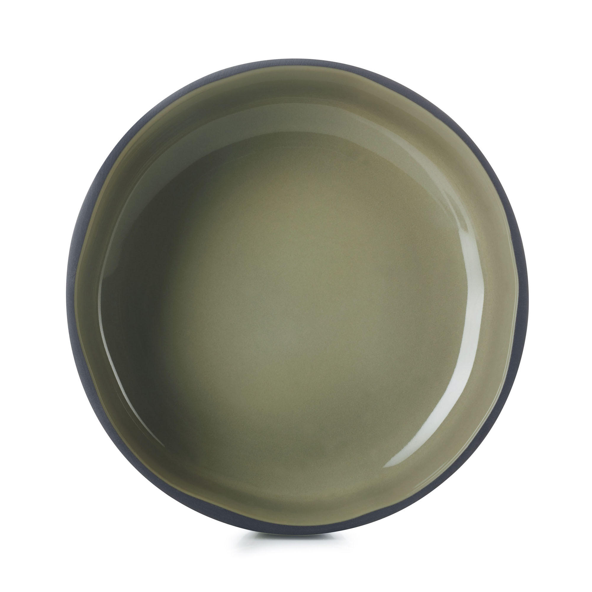 SCHALE / TELLER CARACTERE 14 cm Kardamom - Dunkelgrün, Keramik (14cm) - Revol Porcelaine France