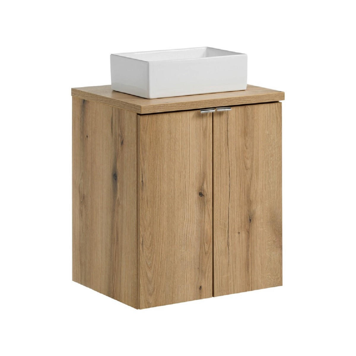Milaros Markt Waschtischkombi Eiche Wotan 50x57x40 cm