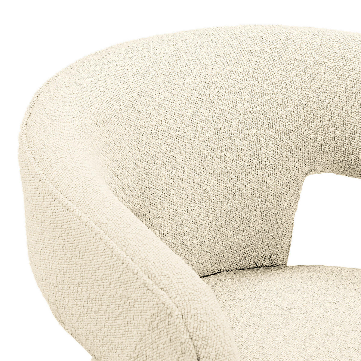 ARMLEHNENSTUHL - 2er-Set - Creme, Textil (64/75/60cm) - home24
