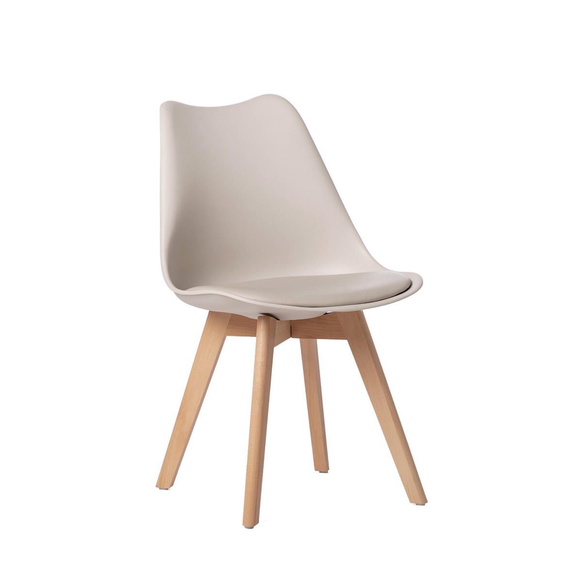 ESSZIMMERSTUHL Kler Beige 48 cm x 82 cm - Beige, Kunststoff (48/82/57cm)