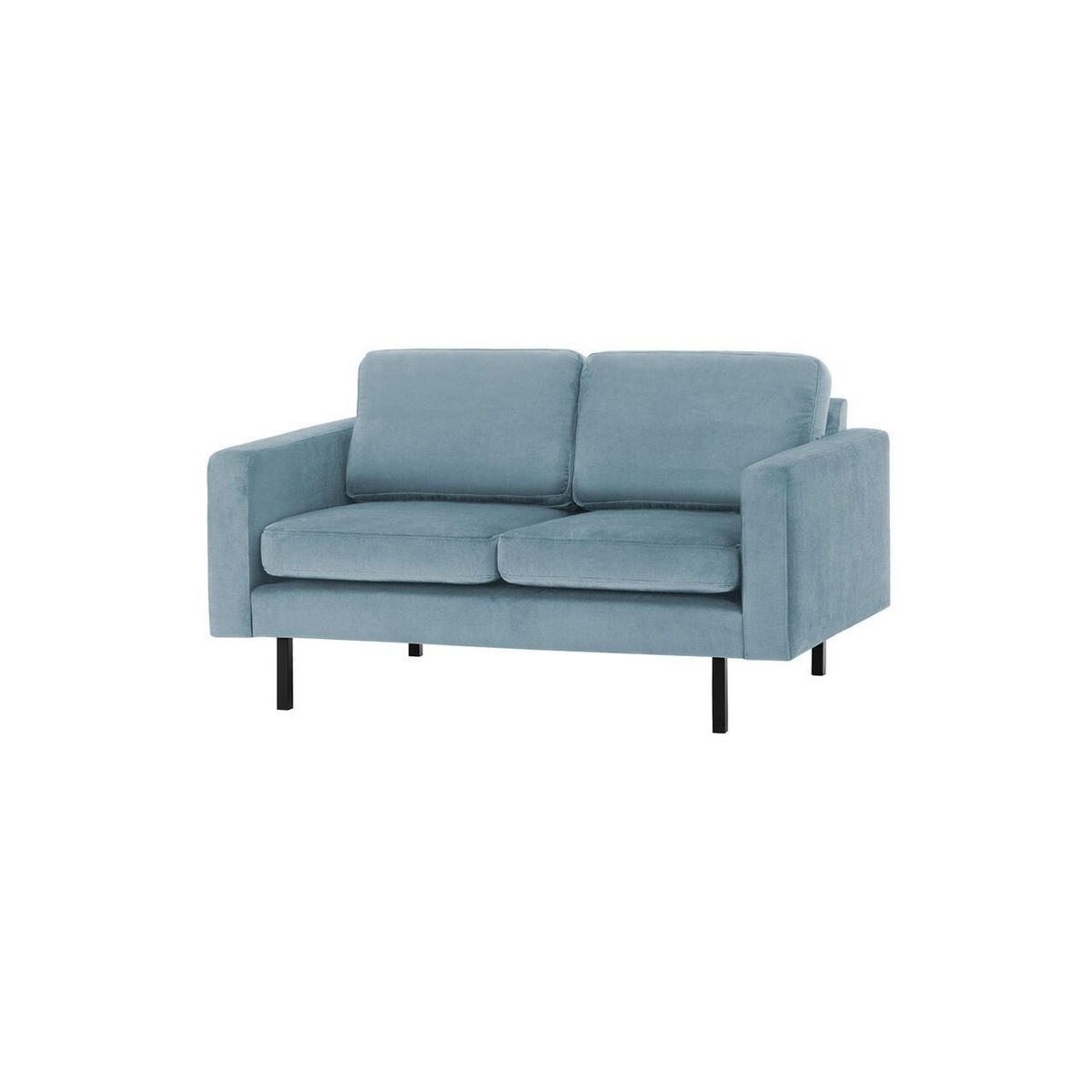 ZWEISITZER-SOFA Lioni-Kronos 31 - Hellblau, Holz/Textil (143/84/94cm)