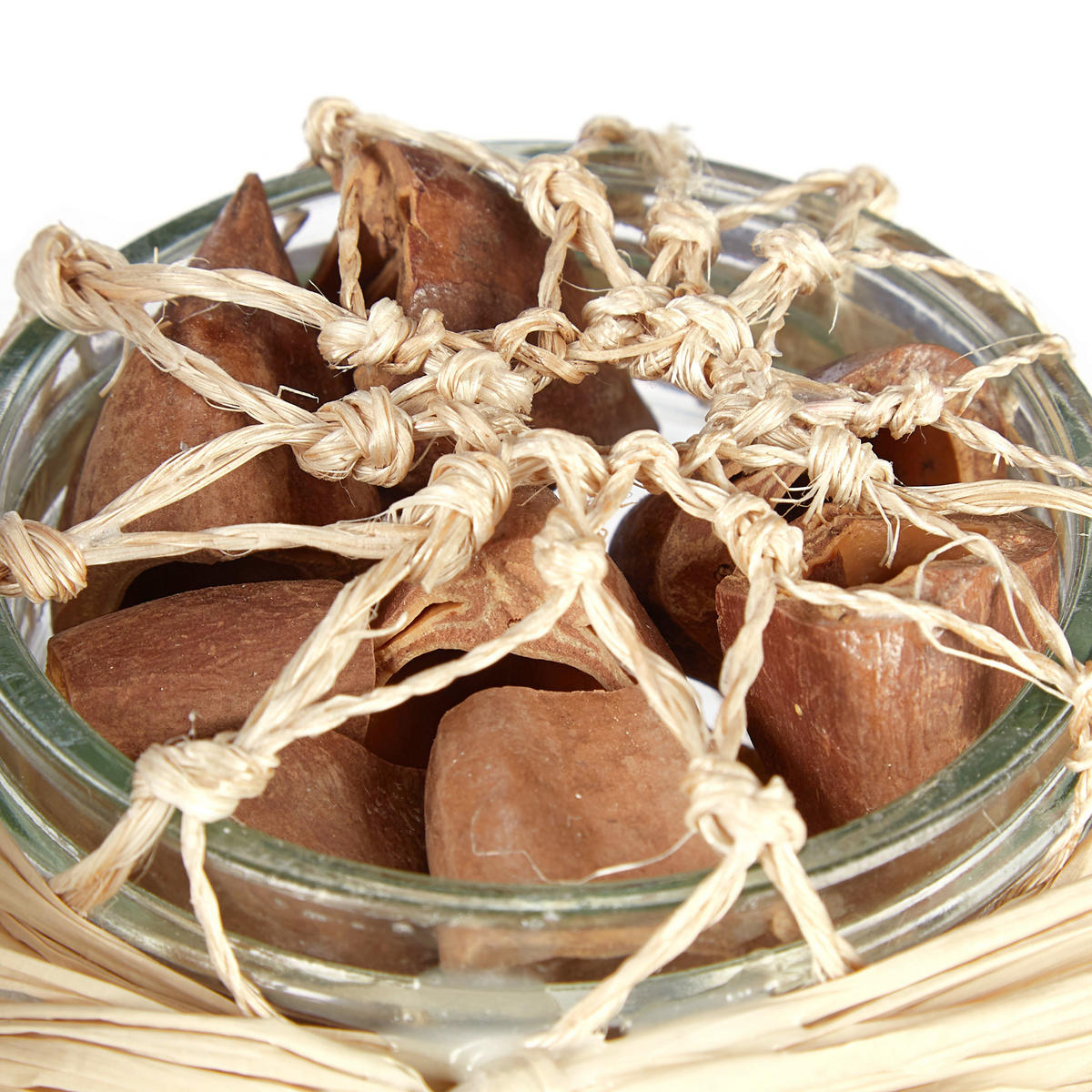 3XMUSCHELDEKO - Multicolor, Glas/Naturmaterialen (15.5cm) - Relaxdays