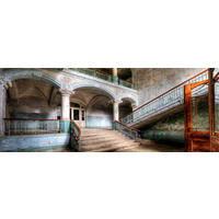 GLASBILD 80x30 cm Lost Place Architektur - Beige, Glas (80/30cm) - artissimo