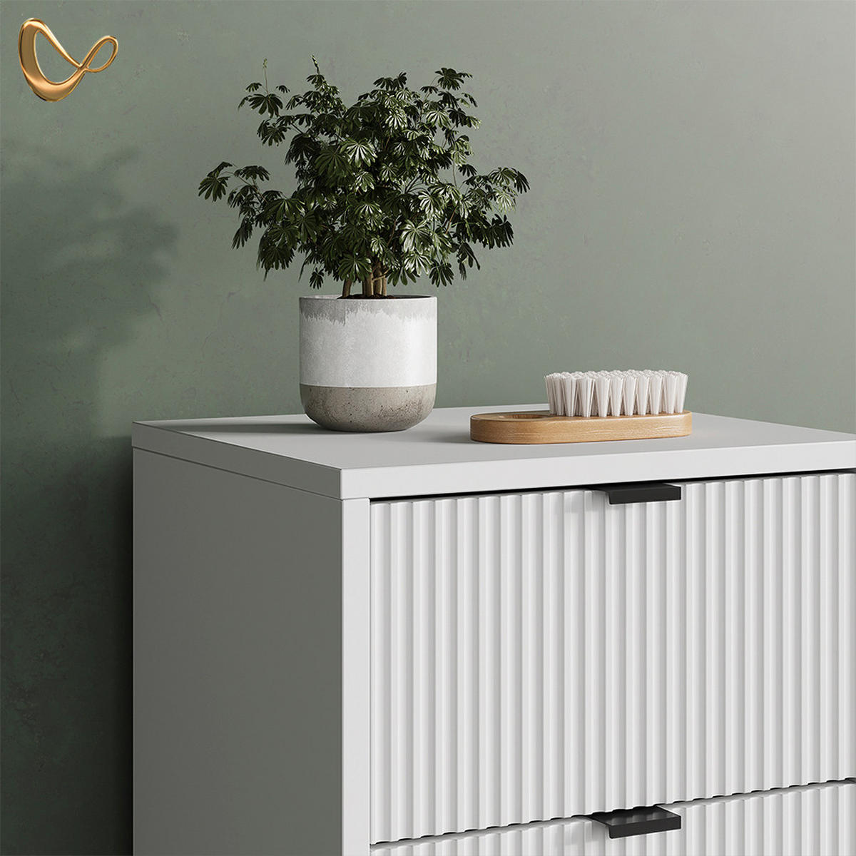 BADMÖBEL-SET ATERNO Weiß 4 Teile - Weiß, Holzwerkstoff (70/63/45cm) - Livinity®