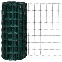 GARTENZAUN Maschendraht Gitterzaun Schweissgitter 25/0,8M - Schwarz, Metall (2500/800cm) - vidaXL