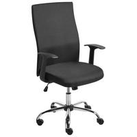 BÜROSTUHL Stoff Schwarz Zuno - Schwarz, Textil (60/103/60cm) - Beliani
