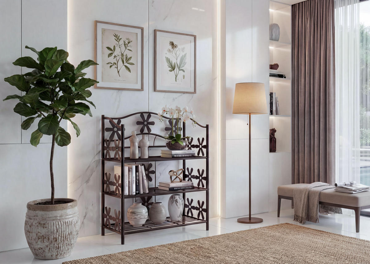 SCHUHREGAL Schwarz - Schwarz, Metall (60/70/30cm) - MCW