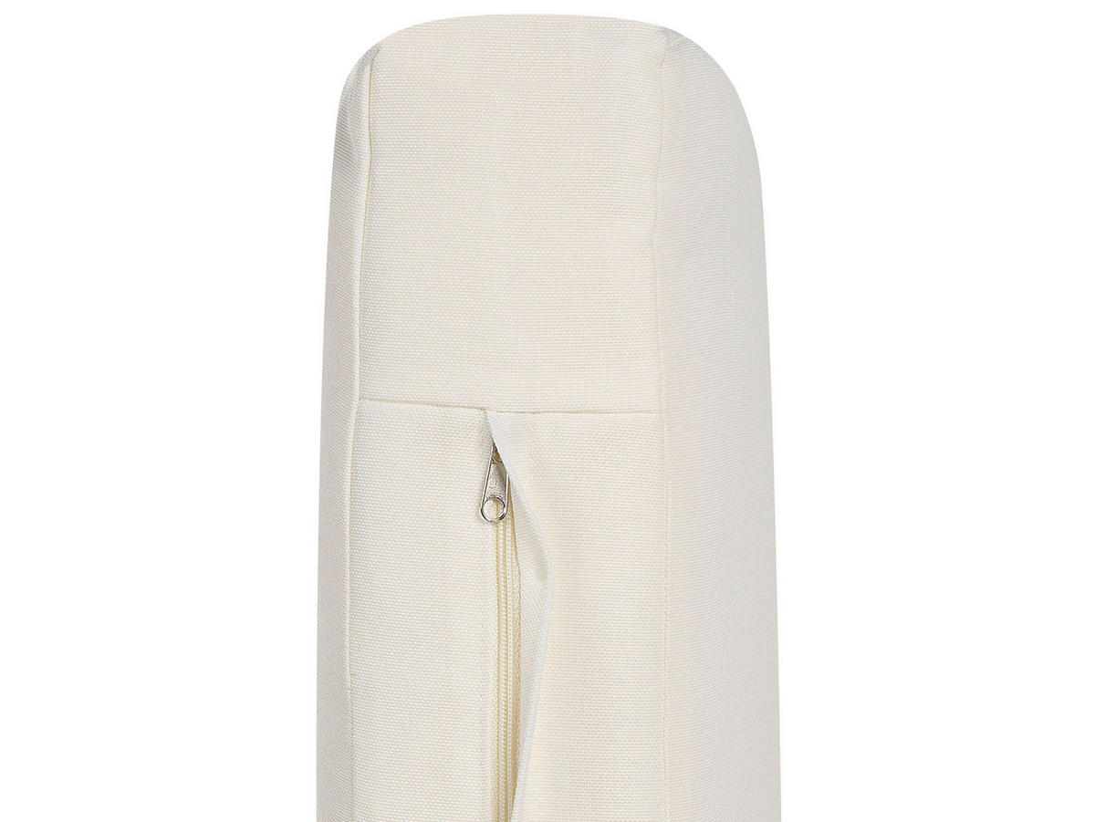 LOUNGE SET 2-Sitzer Hellbraun Auflagen cremeweiß Todi - Hellbraun/Creme, Holz - Beliani